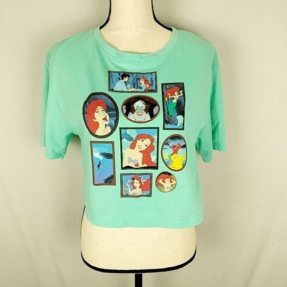 DISNEY'S LITTLE MERMAID SIZE MEDIUM AQUA TEAL CRO - Picture 1 of 6
